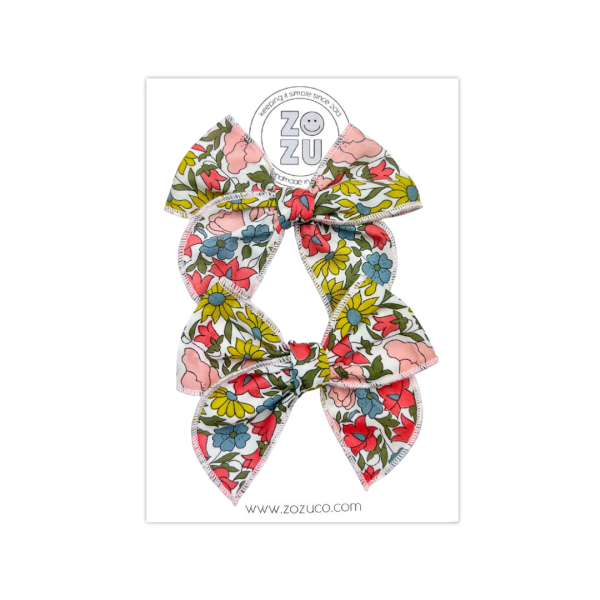 Liberty of London Summer Floral :: Mini Traveler Pigtail Set on Sale