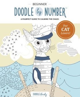 Beginner Doodle by Number for Cat Lovers Hot on Sale