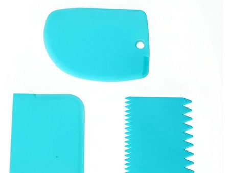 3-Piece Cake Scraper & Smoother Set Online Sale